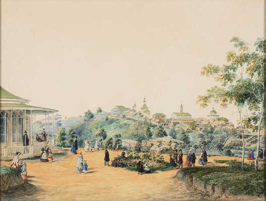 Дмитриев Фёдор Дмитриевич. Вид города Владимира с Большого бульвара